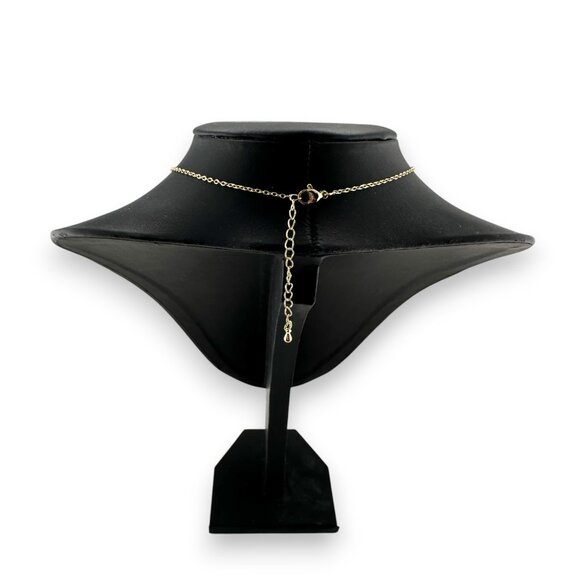 Faceted Amethyst Teardrop Necklace Natural Gemstone Yellow Gold Vermeil - Picture 8 of 11